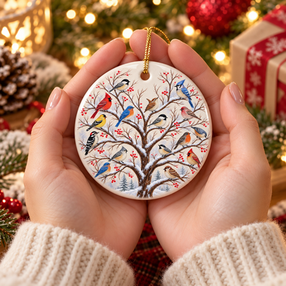🎁 Limited Time 50% OFF | Winter Birds Ceramic Christmas Ornament ❤️