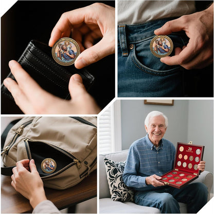 🔥Saint Christopher Protection Challenge Coin