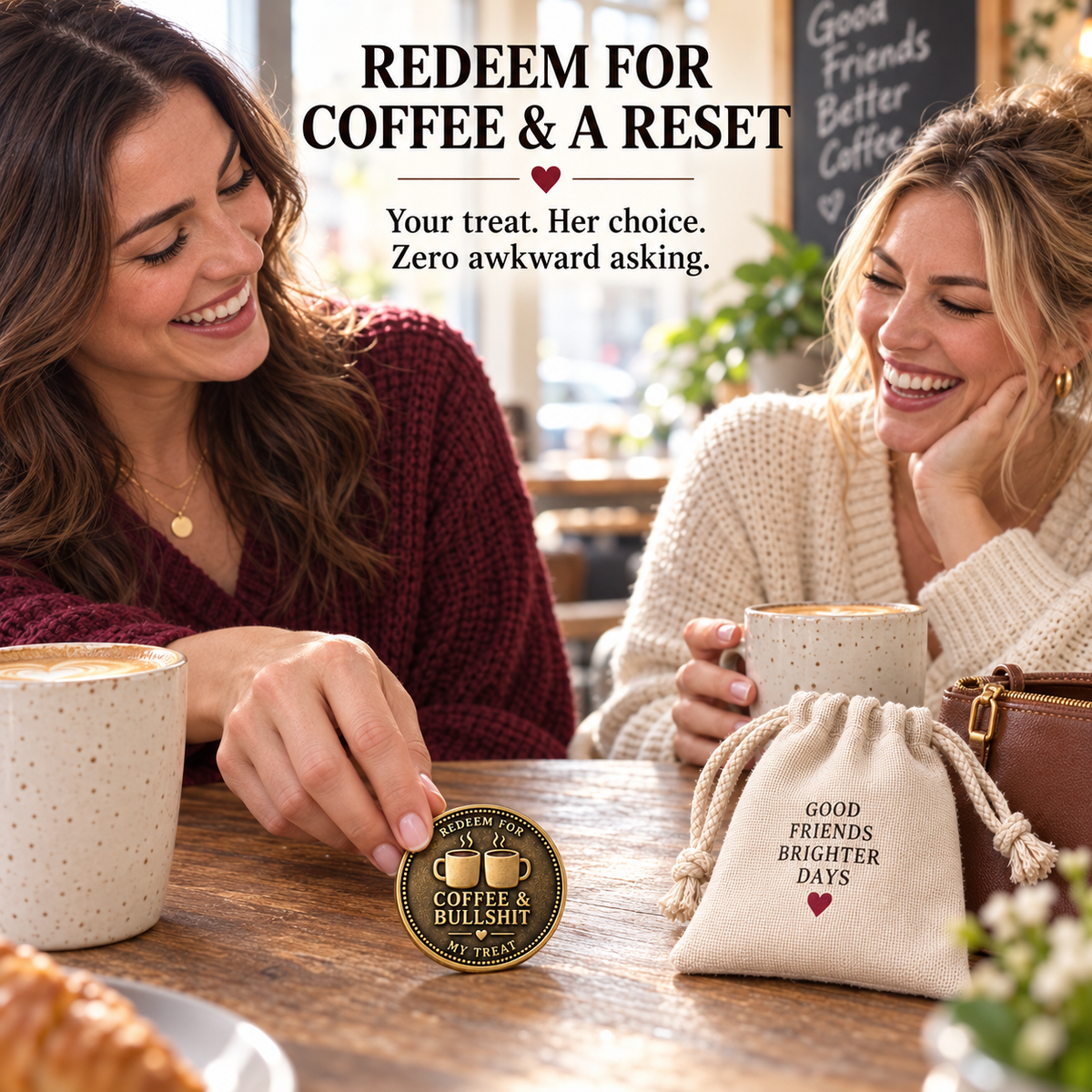 Friendship Support Tokens  | The Ultimate "I've Got Your Back" Gift Set for Besties