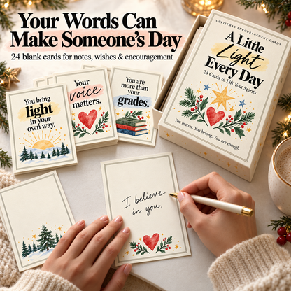 ✨Encouragement Card Gift Set-“A Little Light Every Day”