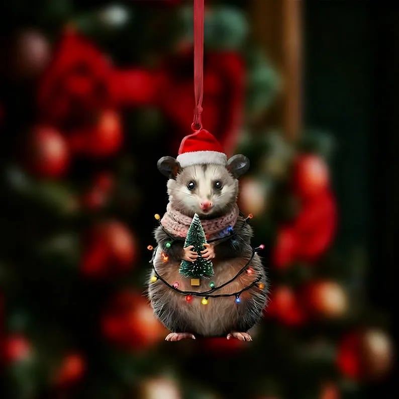 🔥Opossum Christmas Ornament