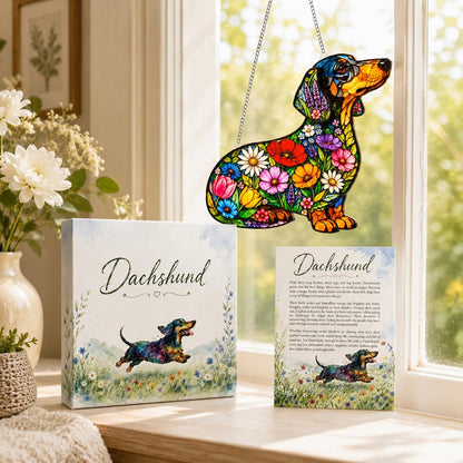 Dachshund Christmas Ornament with Story Card – A Sweet Keepsake for Doxie Lovers