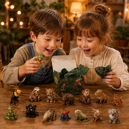 Rainforest Animals Life Advent Calendar 2026 - 24-Day Festive Countdown, Acrylic Charms Blind Box