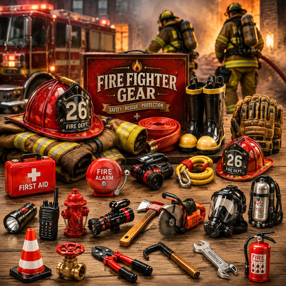 Firefighter Gear Advent Calendar 2026 - 24-Day Festive Countdown, Acrylic Charms Blind Box