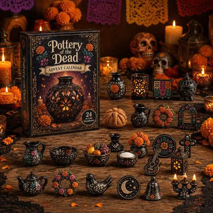 Pottery of the Dead Advent Calendar 2026 - 24-Day Festive Countdown, Acrylic Charms Blind Box
