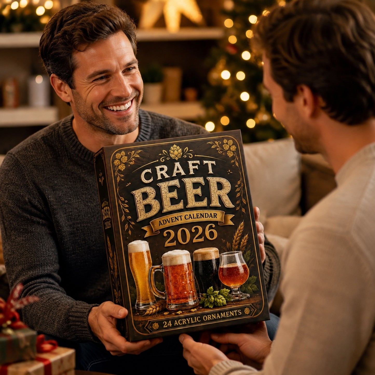 Craft Beer Advent Calendar 2026 - 24-Day Festive Countdown, Acrylic Charms Blind Box