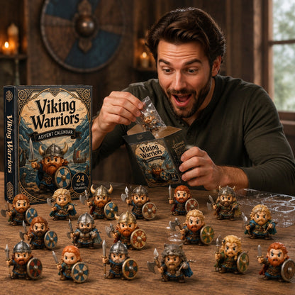 Viking Warriors Advent Calendar 2026 - 24-Day Festive Countdown, Acrylic Charms Blind Box