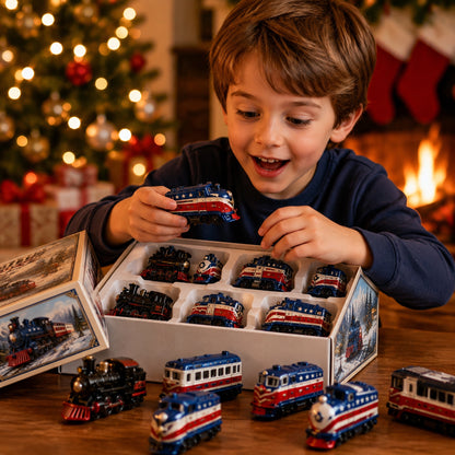 Holiday Railway Advent Calendar 2026 - 24-Day Festive Countdown, Acrylic Charms Blind Box