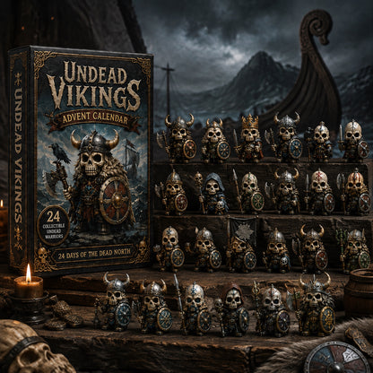 Undead Vikings Advent Calendar 2026 - 24-Day Festive Countdown, Acrylic Charms Blind Box