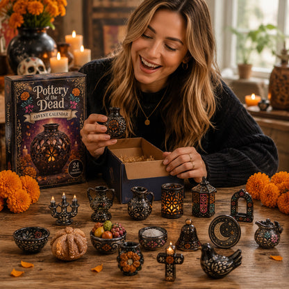 Pottery of the Dead Advent Calendar 2026 - 24-Day Festive Countdown, Acrylic Charms Blind Box