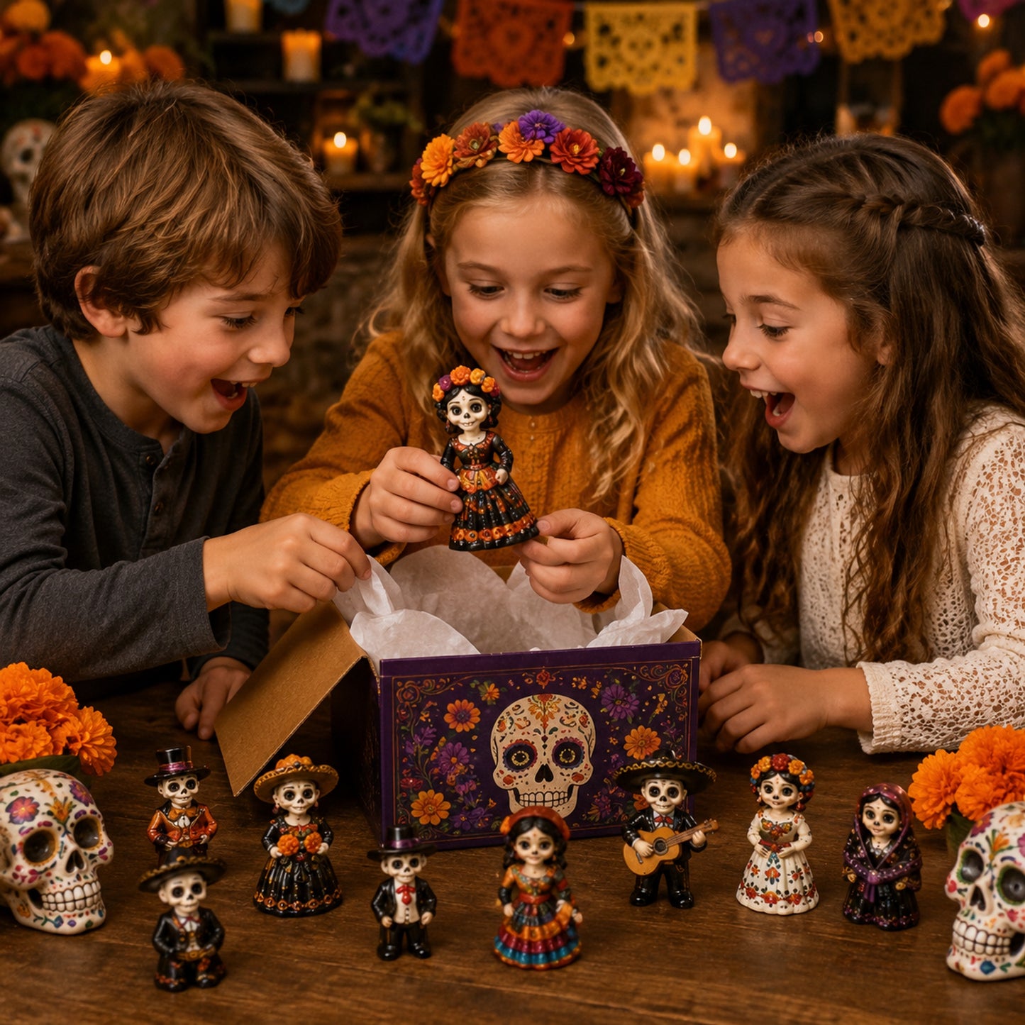 Day of the Dead Costume Advent Calendar 2026 - 24-Day Festive Countdown, Acrylic Charms Blind Box