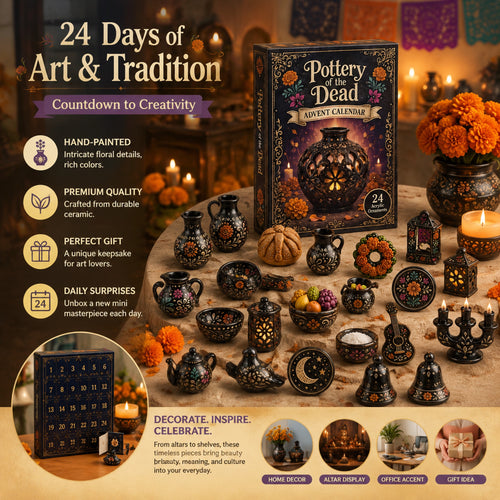 Pottery of the Dead Advent Calendar 2026 - 24-Day Festive Countdown, Acrylic Charms Blind Box