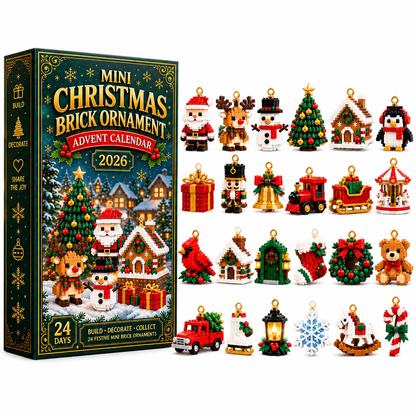 ⏳ 🎄 24-Day Mini Christmas Ornament Advent Calendar 🧱