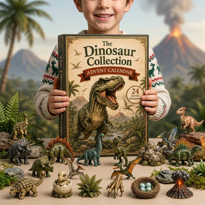 24 Days Prehistoric Advent Calendar 2026 - Dinosaur Toy Surprise Christmas Countdown Collection