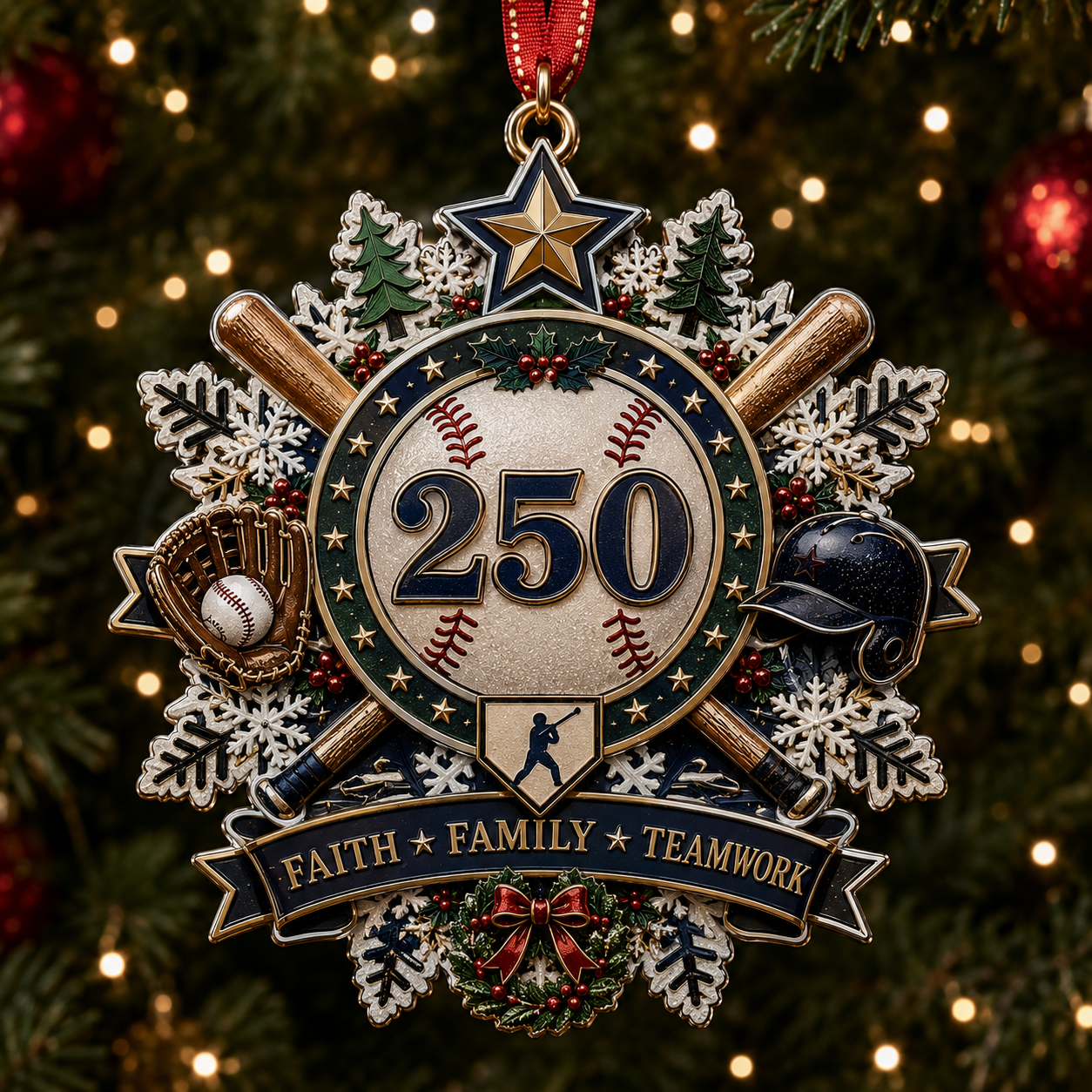 Limited Edition 250th Anniversary Sports Heritage Christmas Ornament Collection