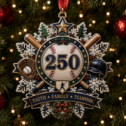 Limited Edition 250th Anniversary Sports Heritage Christmas Ornament Collection