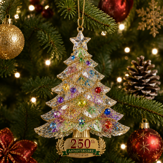 🔥Last 30pcs✨⏰ Limited anniversary edition✨49% OFF!🔥250th Anniversary Crystal Christmas Tree
