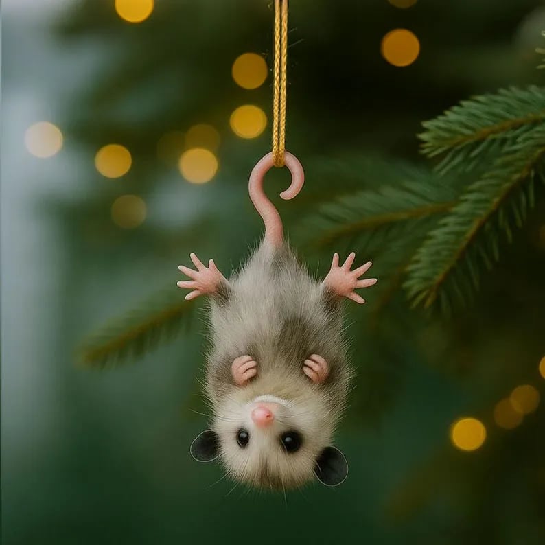 🔥Opossum Christmas Ornament