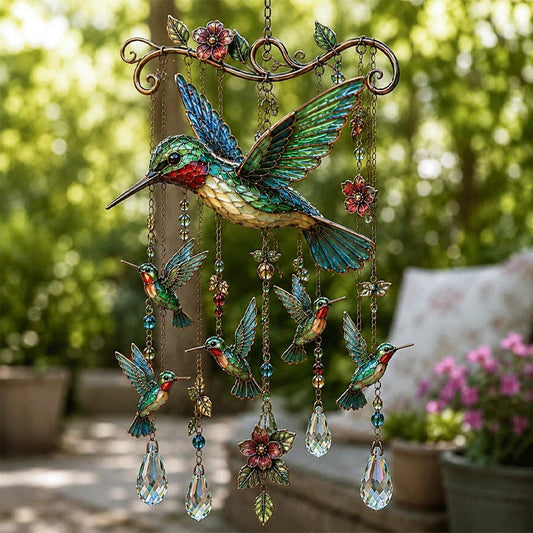 🐦🐦🎐Last Day 49% OFF - 🐦🎐Graceful Hummingbird Wind Chime