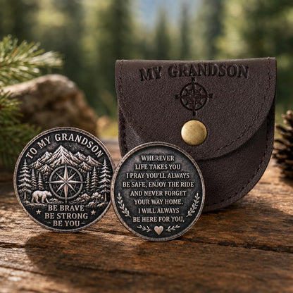 Grandchildren Pocket Hug Coin – Inspirational Keepsake Gift from Grandma & Grandpa