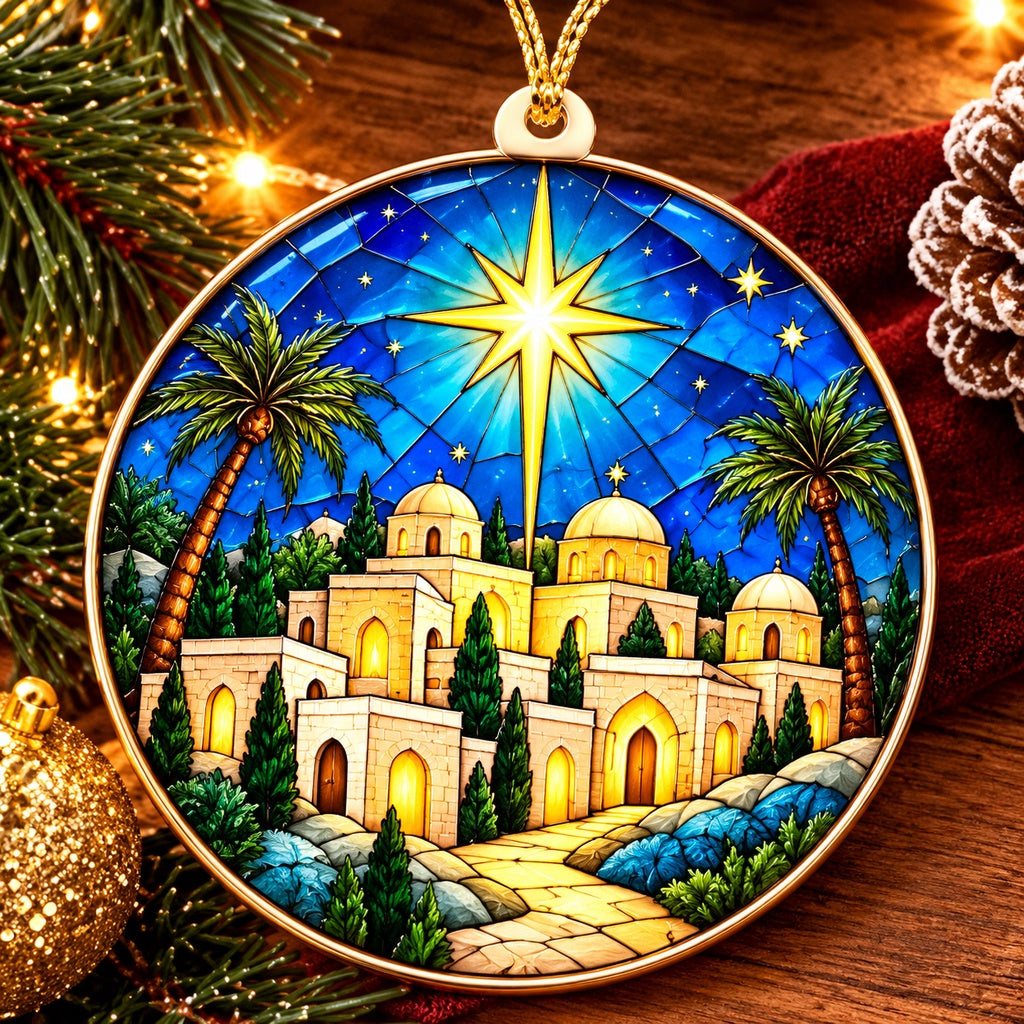 Bethlehem Nativity Christmas Ornament – Christian Christmas Decorations