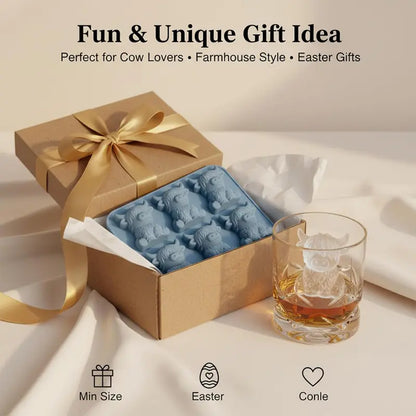 🔥Last Day 60% OFF -🐮 Mini Highland Cow Ice Cube Mold – Cute 3D Ice for Drinks, Parties & Gifts