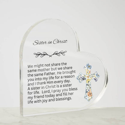Encourage Imprinted Heart Ornaments Christian Friends Religious Gifts