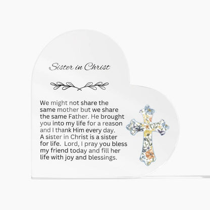 Encourage Imprinted Heart Ornaments Christian Friends Religious Gifts