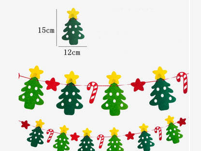 🎄Hot Sale 30% Off🎄 High-Quality Felt Christmas Wall Decoration Flags
