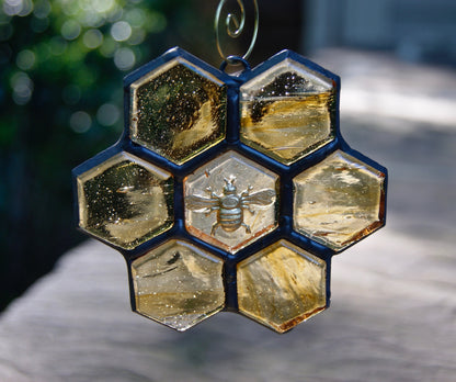 🐝 Stained Glass Bee Sun Catcher (Buy 2 Free Shipping)