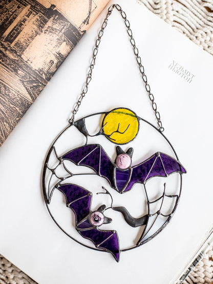 🔥Buy 2 Free Shipping🔥- 🦇Gothic Bat Moon Suncatcher