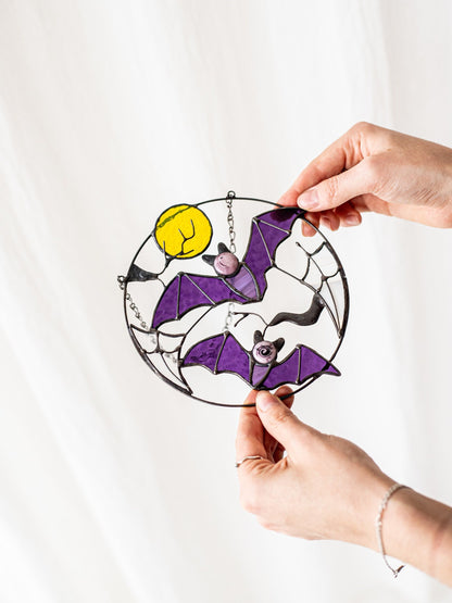 🔥Buy 2 Free Shipping🔥- 🦇Gothic Bat Moon Suncatcher