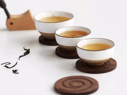 🐌Wooden Snail Coasters Set of 5 with Holder