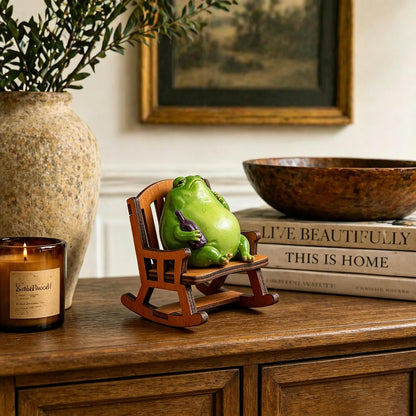 Mini Frog Figurines – Whimsical Frog Decor for Shelf, Desk & Home