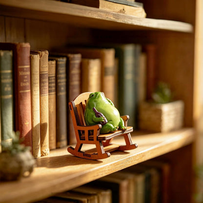 Mini Frog Figurines – Whimsical Frog Decor for Shelf, Desk & Home