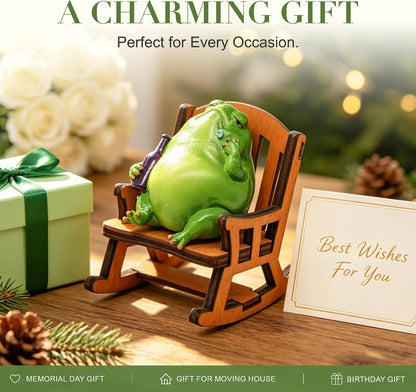 Mini Frog Figurines – Whimsical Frog Decor for Shelf, Desk & Home