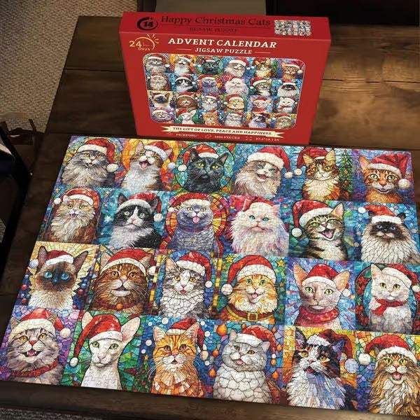 🎅🧩Christmas Advent Calendar Jigsaw Puzzle 1000pcs🧩🎅