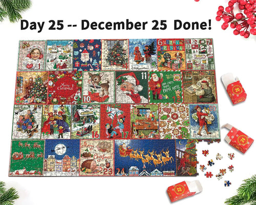 🎅🧩Christmas Advent Calendar Jigsaw Puzzle 1000pcs🧩🎅