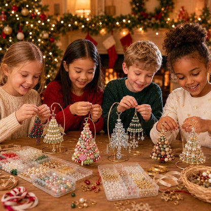 🎄 DIY Christmas Tree Beaded Ornament Kit