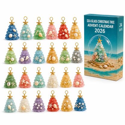 Sea Glass Christmas Tree Ornament Advent Calendar