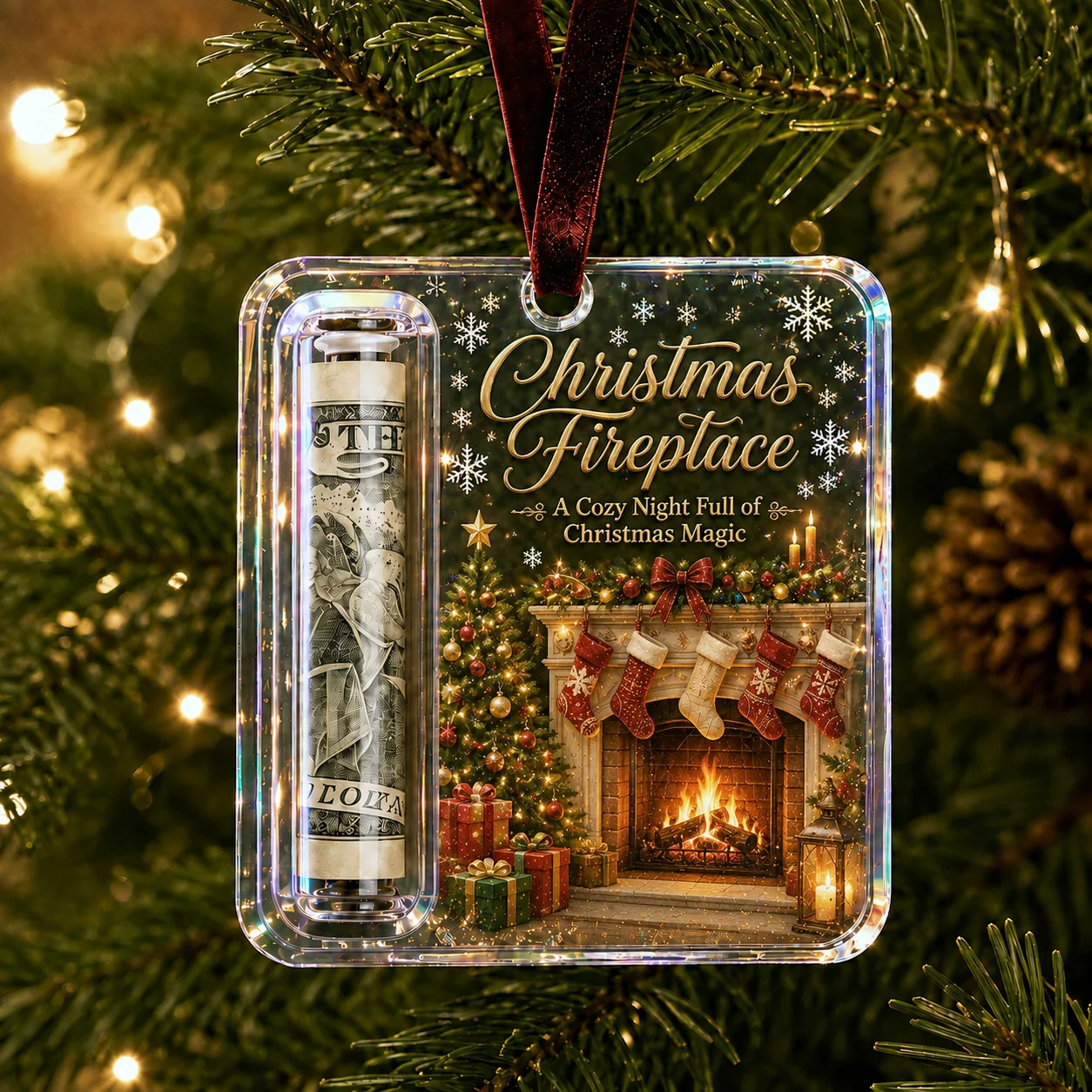 🔥LAST DAY 50% OFF - 🎄Christmas Cash Gift Ornament- Make Cash Feel Like A Real Christmas Gift💵