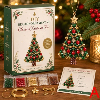 🎄 DIY Christmas Tree Beaded Ornament Kit