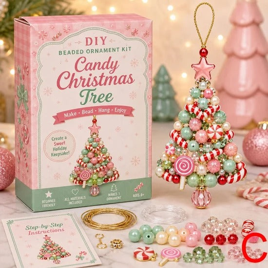 🎄 DIY Christmas Tree Beaded Ornament Kit