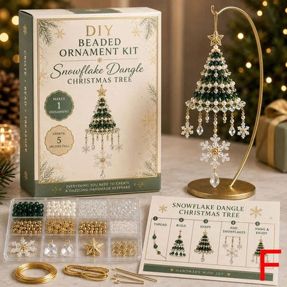 🎄 DIY Christmas Tree Beaded Ornament Kit