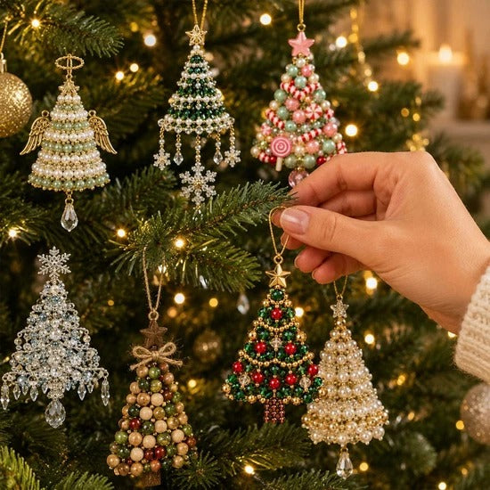 🎄 DIY Christmas Tree Beaded Ornament Kit