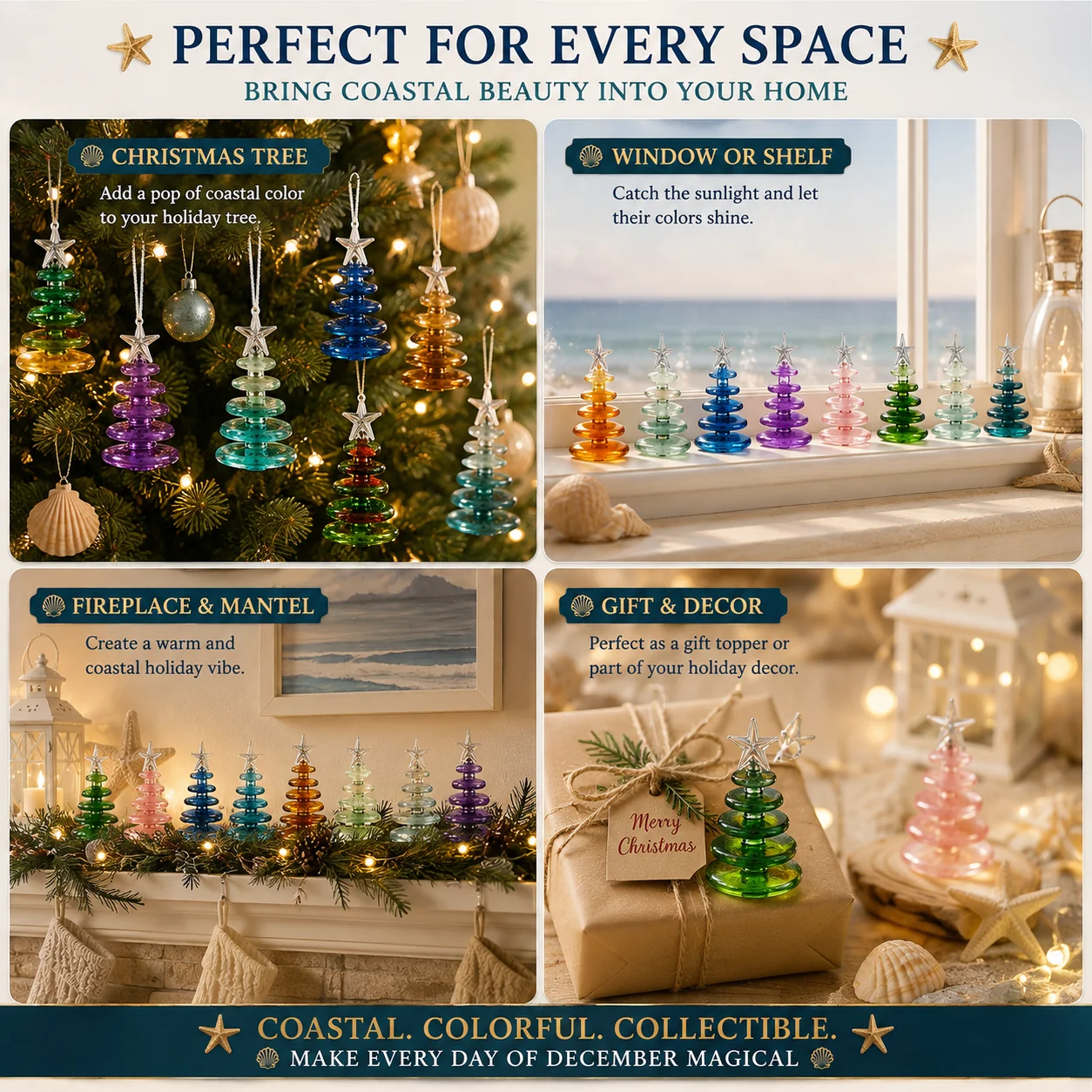 2026 Sea Glass Christmas Tree Advent Calendar