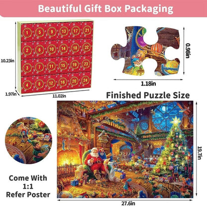 🎅🧩Christmas Advent Calendar Jigsaw Puzzle 1000pcs🧩🎅