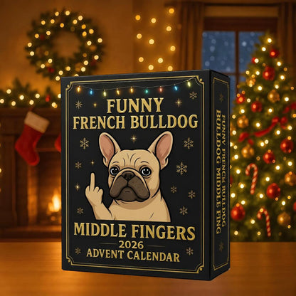 🐶2026 Funny French Bulldog Advent Calendar