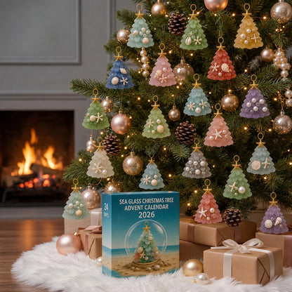 Sea Glass Christmas Tree Ornament Advent Calendar