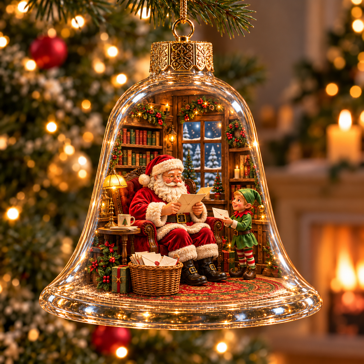 🎁2026 Christmas Wonderland Bell Ornaments.